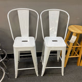 Metal Stool (Bar - With Back)