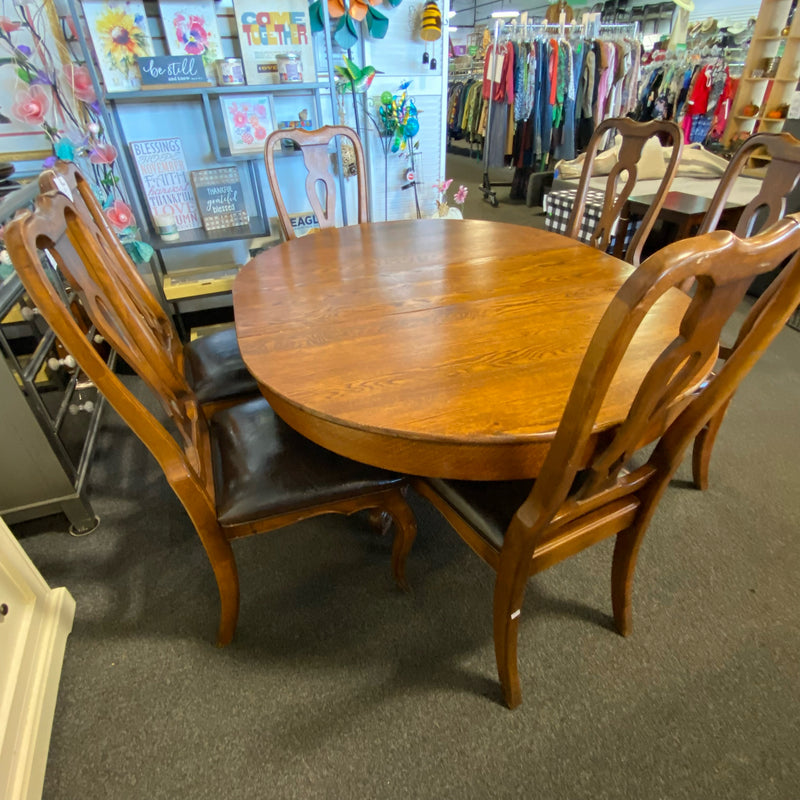 Wood Table ( W/ Chairs)