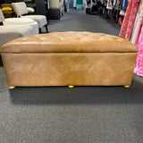 Leather Ottoman