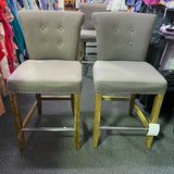 Fabric Stool (Bar - With Back)