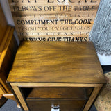 Wood Nightstand
