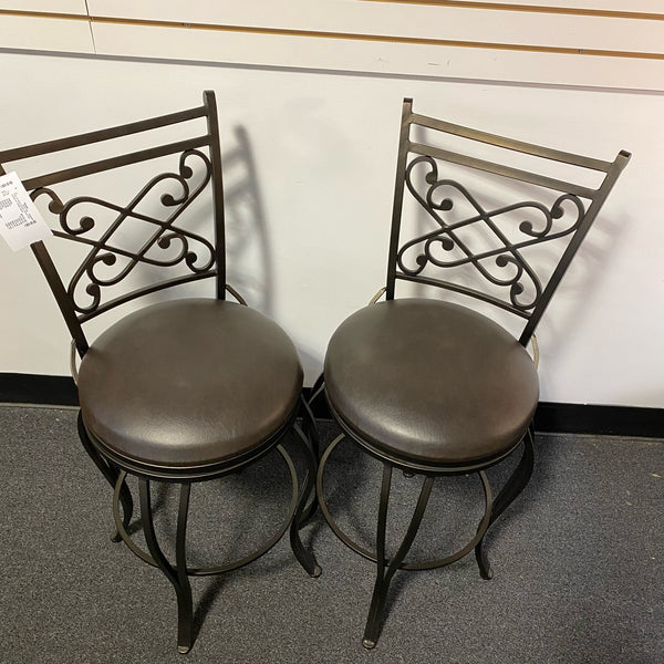 Metal Stool (Bar - With Back)
