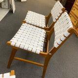 Wood and leather Chair