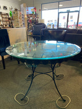 Glass and Metal Table ( Dining)