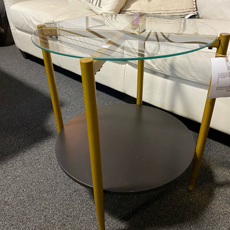 Glass and Metal Table (Accent)