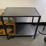 Wood and Metal Entertainment Center