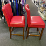 Pleather Stool (Bar - With Back)