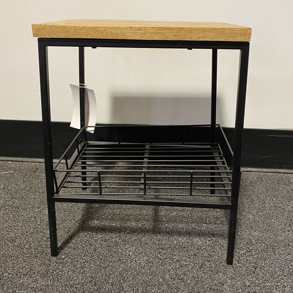 Wood and Metal Table ( End)