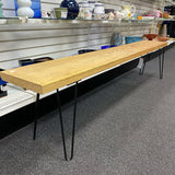 Wood and Metal Bench