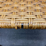 Metal and wicker Stool (Bar - With Back)