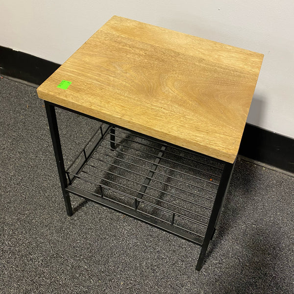 Wood and Metal Table ( End)