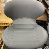 Leather Stool (Bar - With Back)