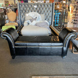 Faux leather Bench