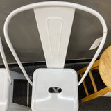Metal Stool (Bar - With Back)