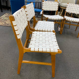 Wood and leather Chair