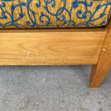 Fabric and wood Chair