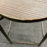 wood & metal Stool (Bar - No Back)