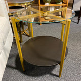 Glass and Metal Table (Accent)