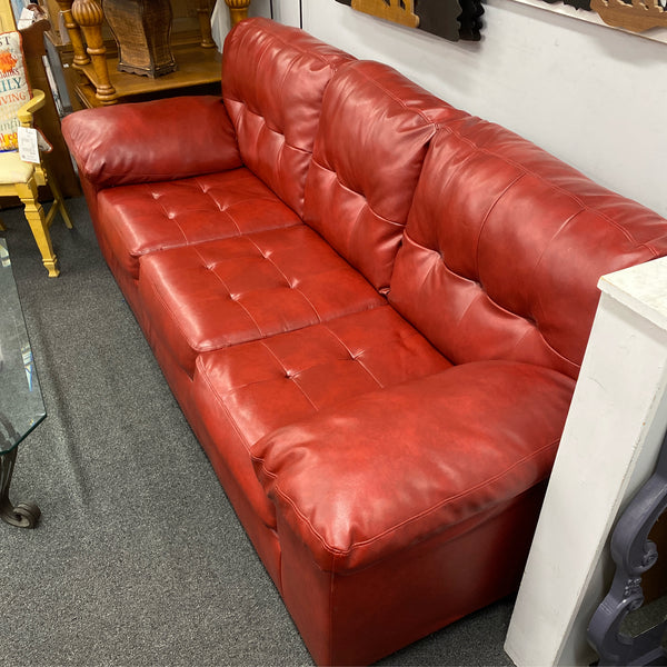Pleather Sofa