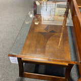 Wood and glass Table ( Coffee)