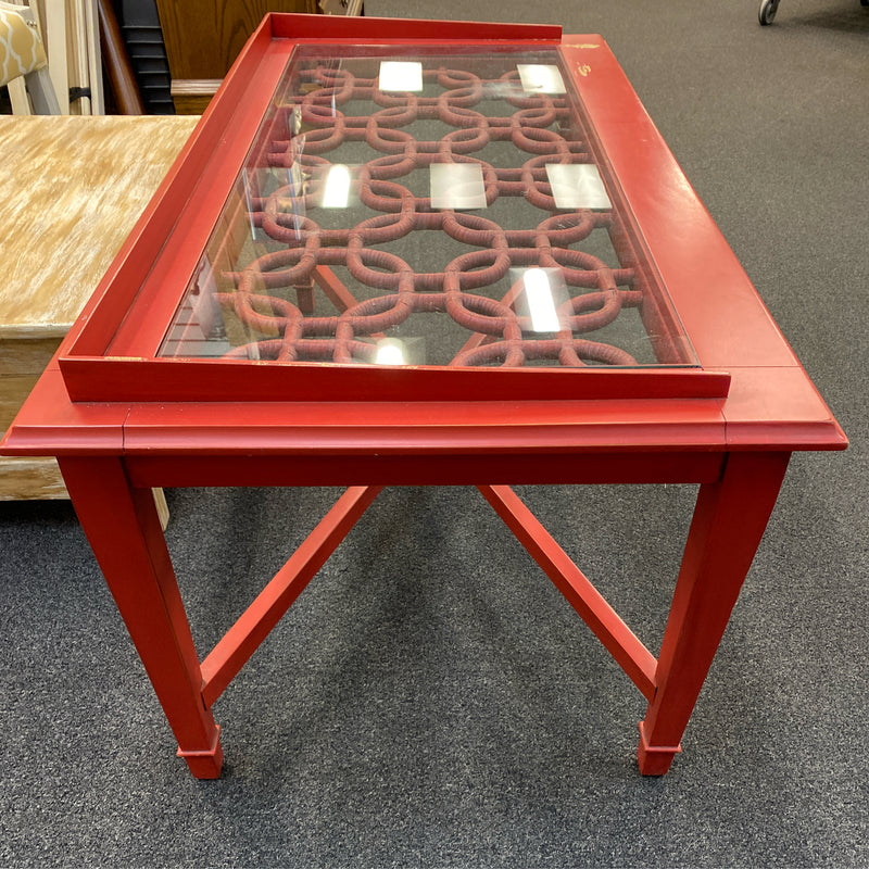 Wood & Glass Table ( Coffee)