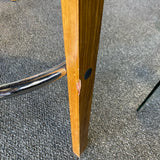 Wood Stool (Bar - With Back)
