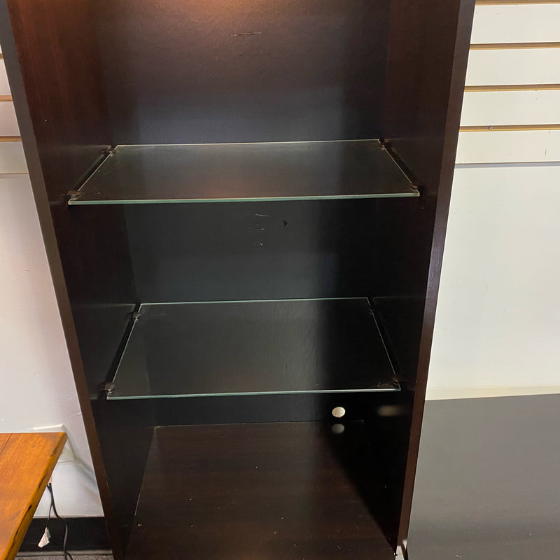Wood & Glass Entertainment Center