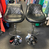 Pleather Stool (Bar - With Back)