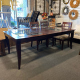 Wood & Glass Table ( W/ Chairs)