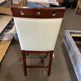 Wood Stool (Bar - With Back)