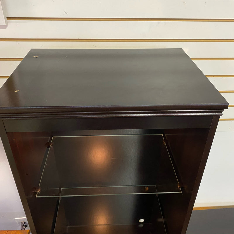 Wood & Glass Entertainment Center