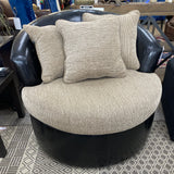 Leather & Fabric Chair