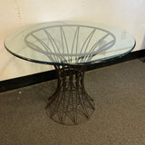 Glass and Metal Table ( Dining)