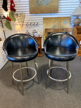 Faux leather Stool (Bar - With Back)