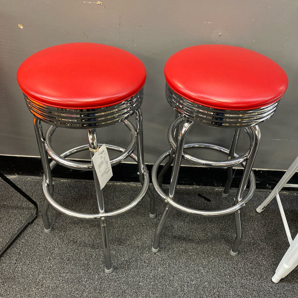 Chrome Stool (Bar - No Back)