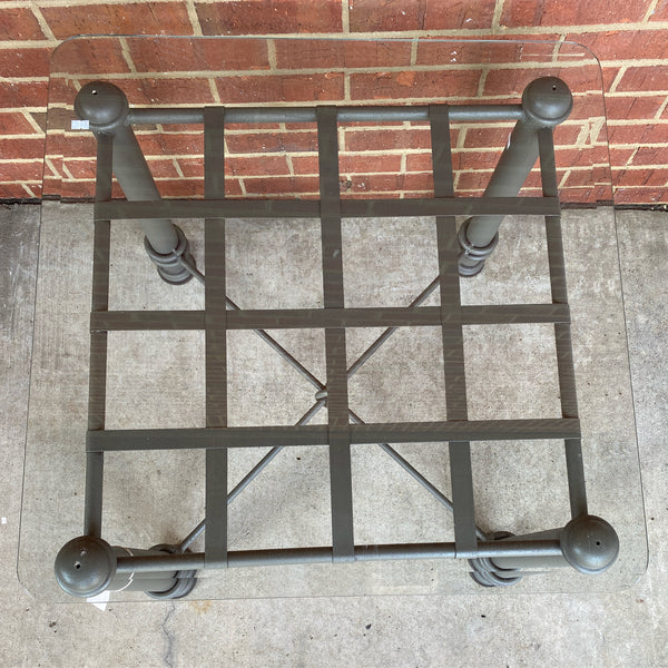 Metal & Glass Table ( End)