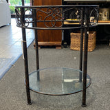 Metal and Glass Table (Accent)