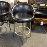 Faux leather Stool (Bar - With Back)