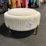 Velvet Ottoman