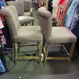 Fabric Stool (Bar - With Back)
