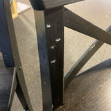 Wood Stool (Bar - With Back)