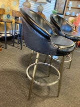 Faux leather Stool (Bar - With Back)