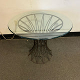 Glass and Metal Table ( Dining)