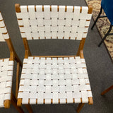 Wood and leather Chair