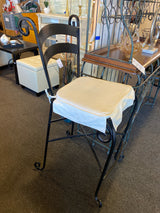 Metal Stool (Bar - With Back)