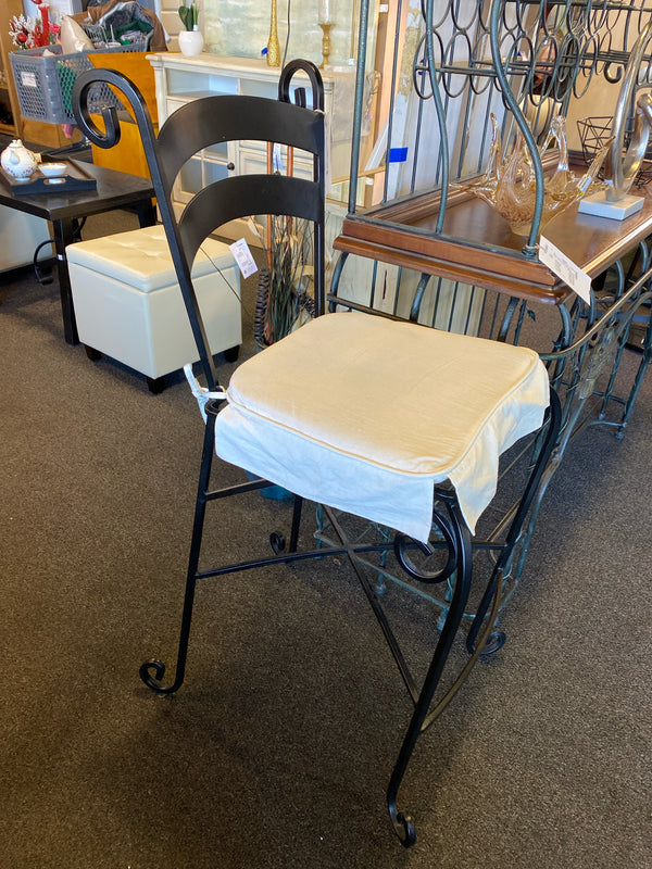 Metal Stool (Bar - With Back)