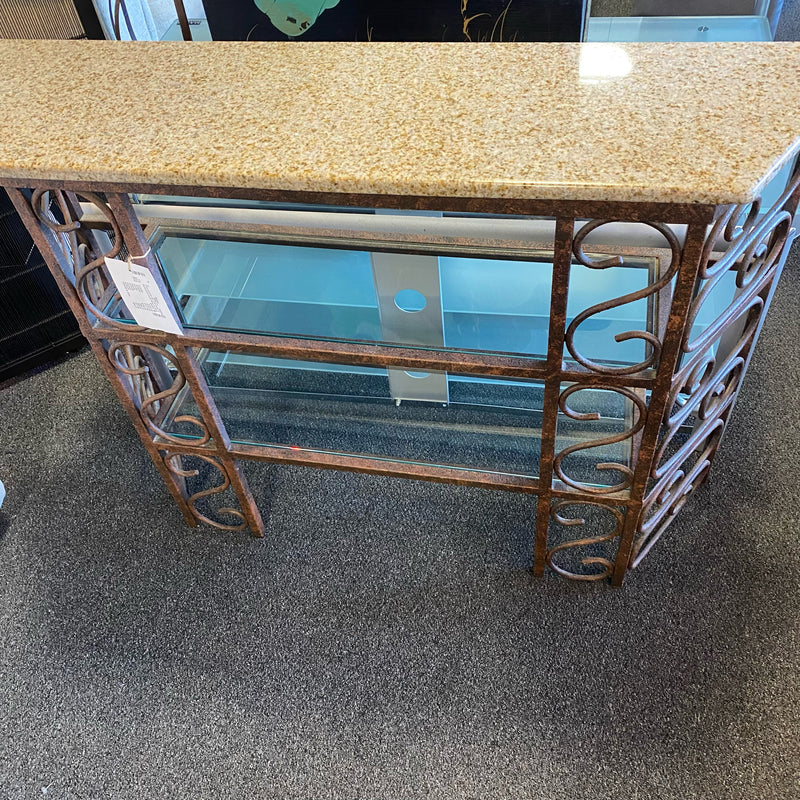 Metal & Glass Table (Sofa)
