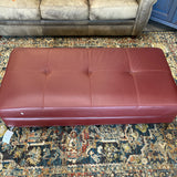 Leather Ottoman