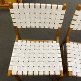 Wood and leather Chair