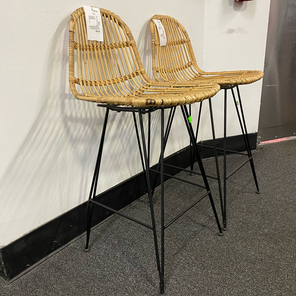 Bamboo Stool (Bar - With Back)